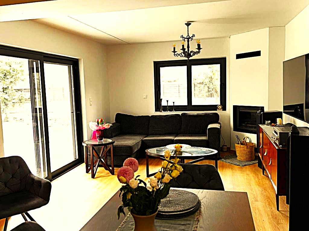 Lounge area with modern furnishings, Eutopia Villa
